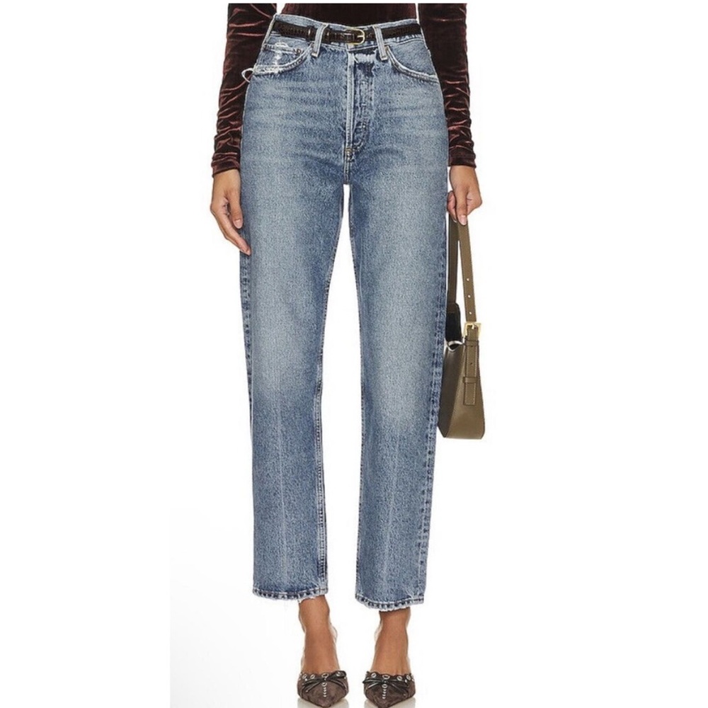NWT Agolde 90’s Crop Mid Rise Straight Hooked size 25